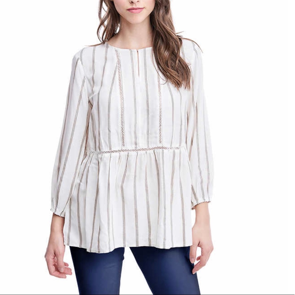 NWT Fever‎ Ladies' 3/4 Sleeve Blouse